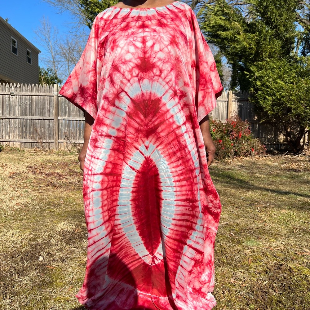 Pink Tie-Dye Dress